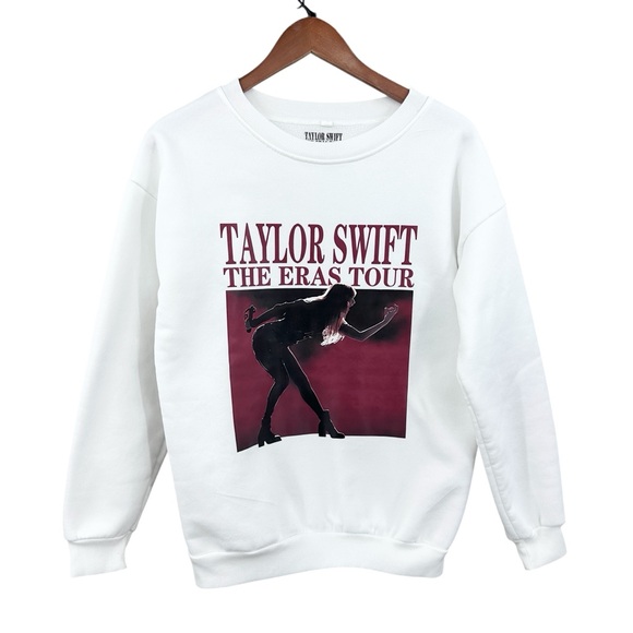 Taylor Swift Tops - TAYLOR SWIFT Sweatshirt The Eras Tour Reputation Crewneck White